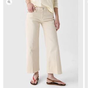 Re/Done Cream Flare Jeans